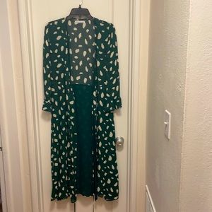 Reformation green dress